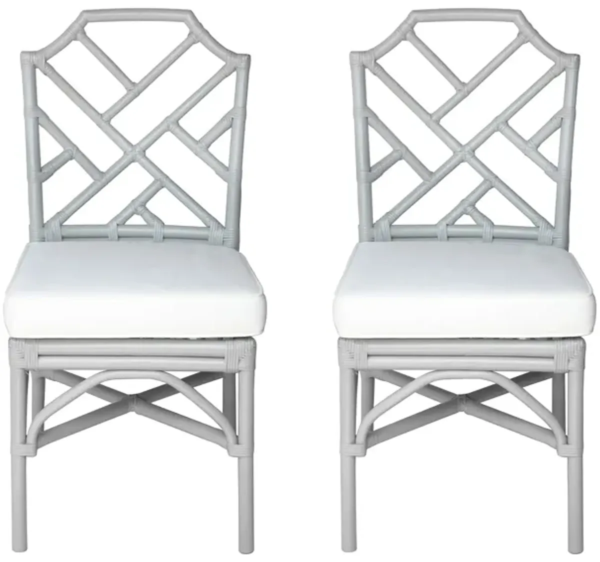 Kara Dining Chair: Set of 2 in Gray by New Pacific Direct