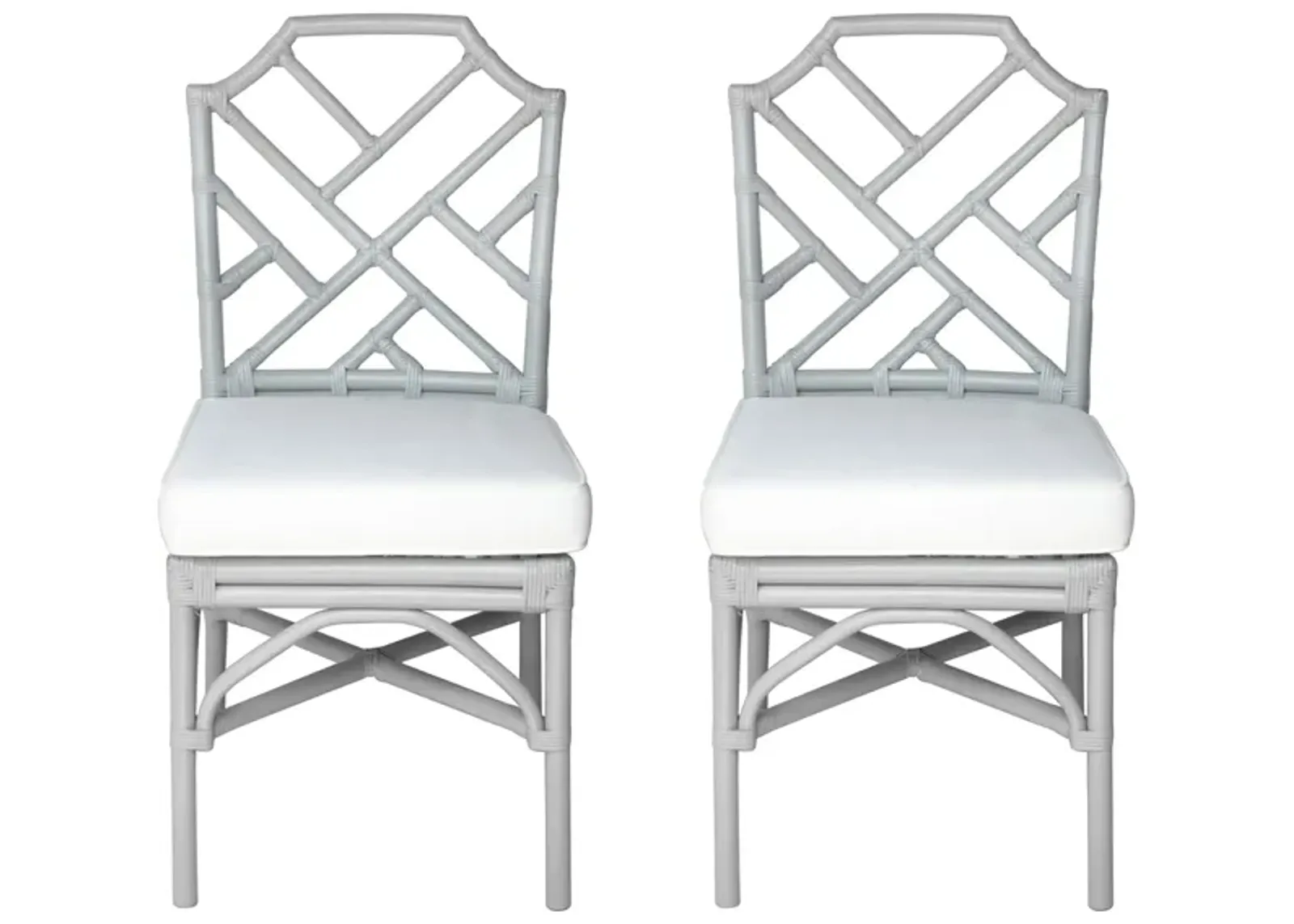 Kara Dining Chair: Set of 2 in Gray by New Pacific Direct