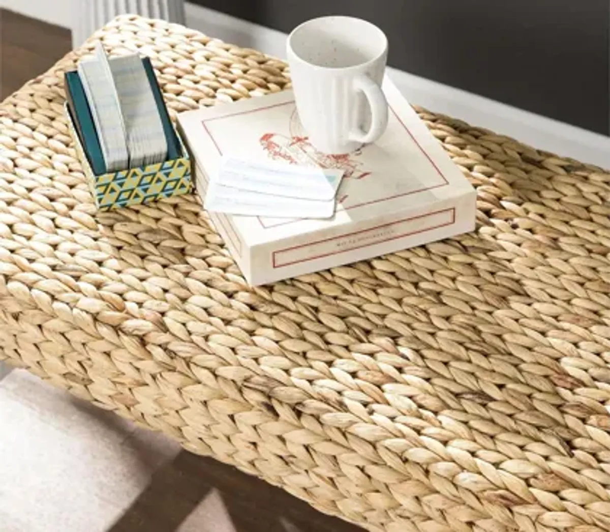 Berwick White And Water Hyacinth Bench