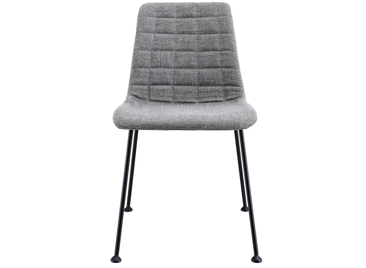 Elma Side Chair -Set of 2 in Light Gray by EuroStyle