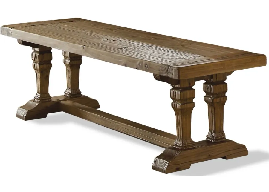 Hawthorne Dining Bench in Barnwood by Riverside Furniture