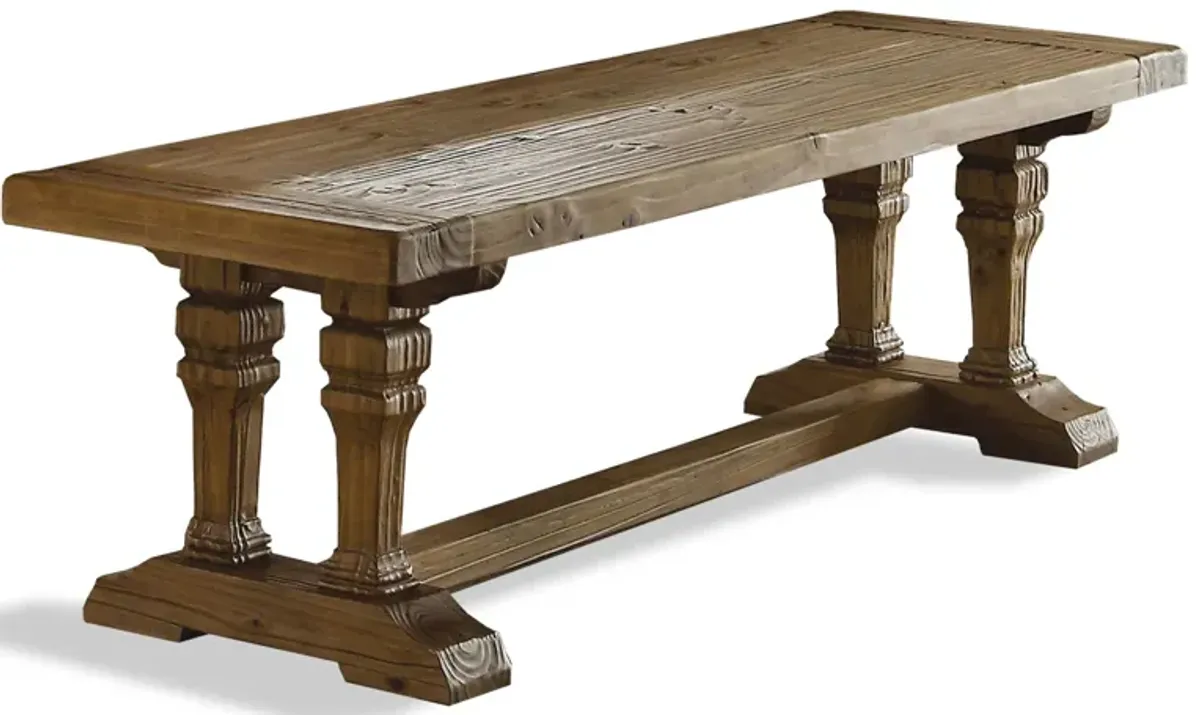 Hawthorne Dining Bench in Barnwood by Riverside Furniture