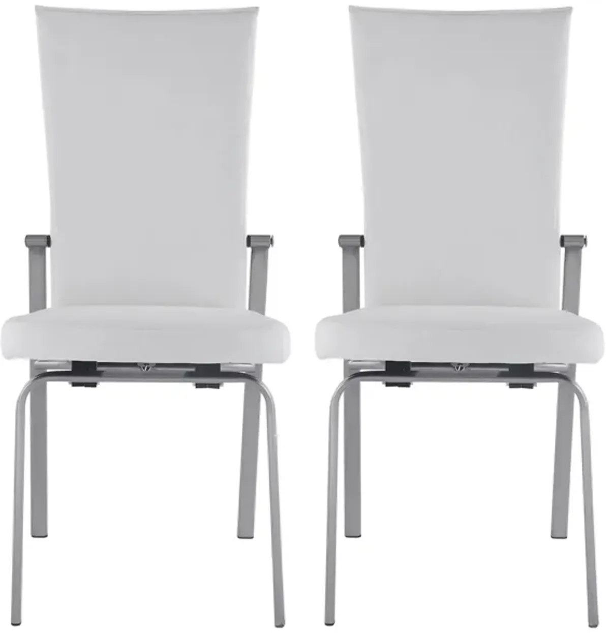 Mollie Dining Chair - Set of 2 in White by Chintaly Imports