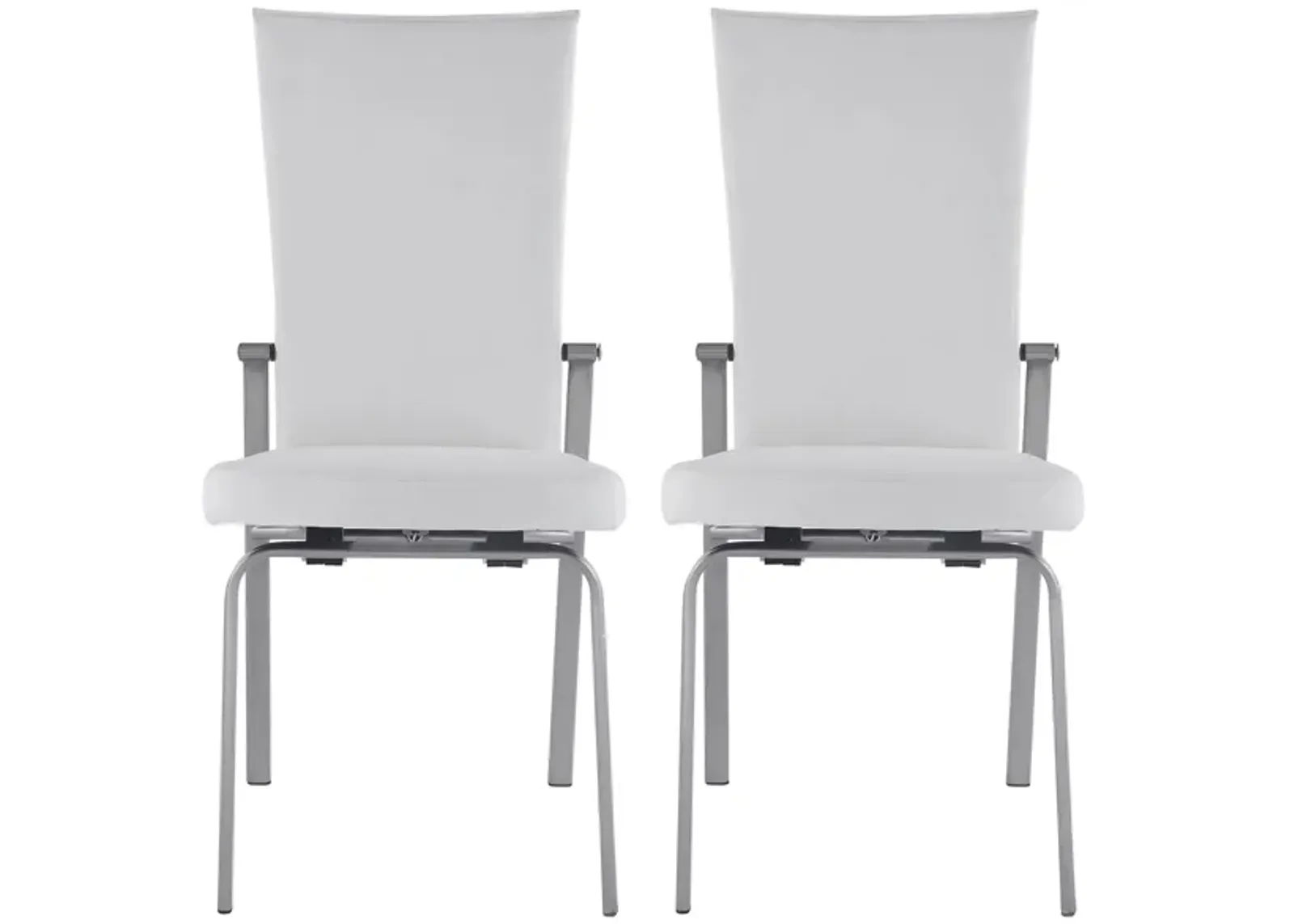 Mollie Dining Chair - Set of 2 in White by Chintaly Imports