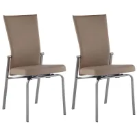 Paloma Dining Chair - Set of 2 in Beige by Chintaly Imports