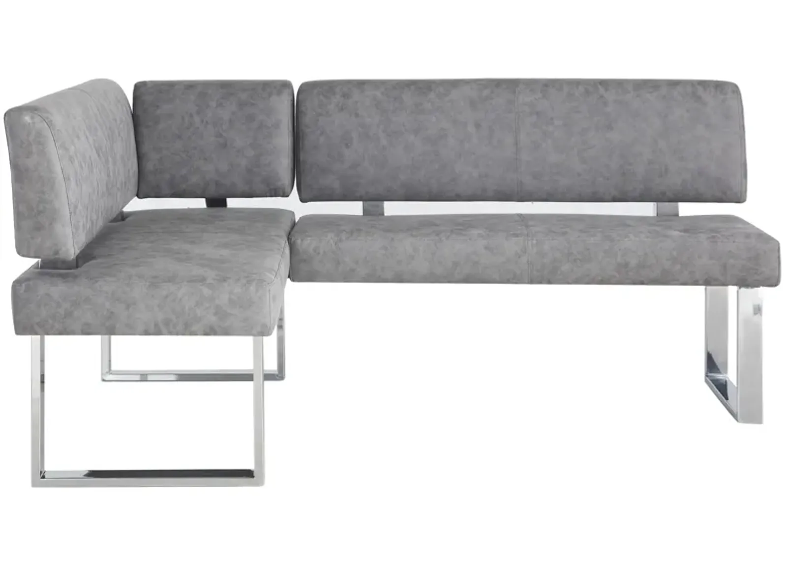 Guinevieve Upholstered Nook in Gray by Chintaly Imports