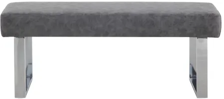 Guinevieve Dining Bench in Gray by Chintaly Imports