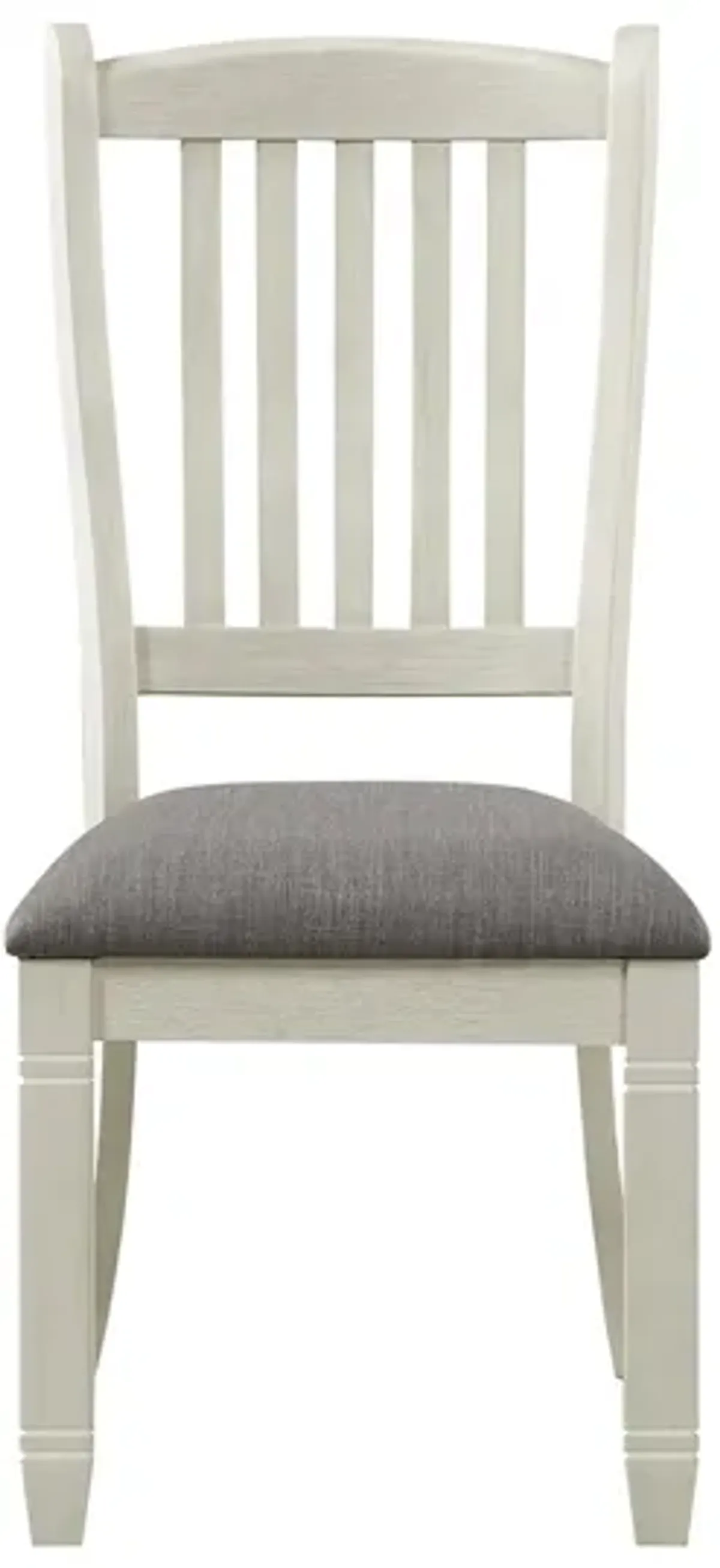 Granby Side Chair - Set of 2 in Antique White & Gray by Homelegance