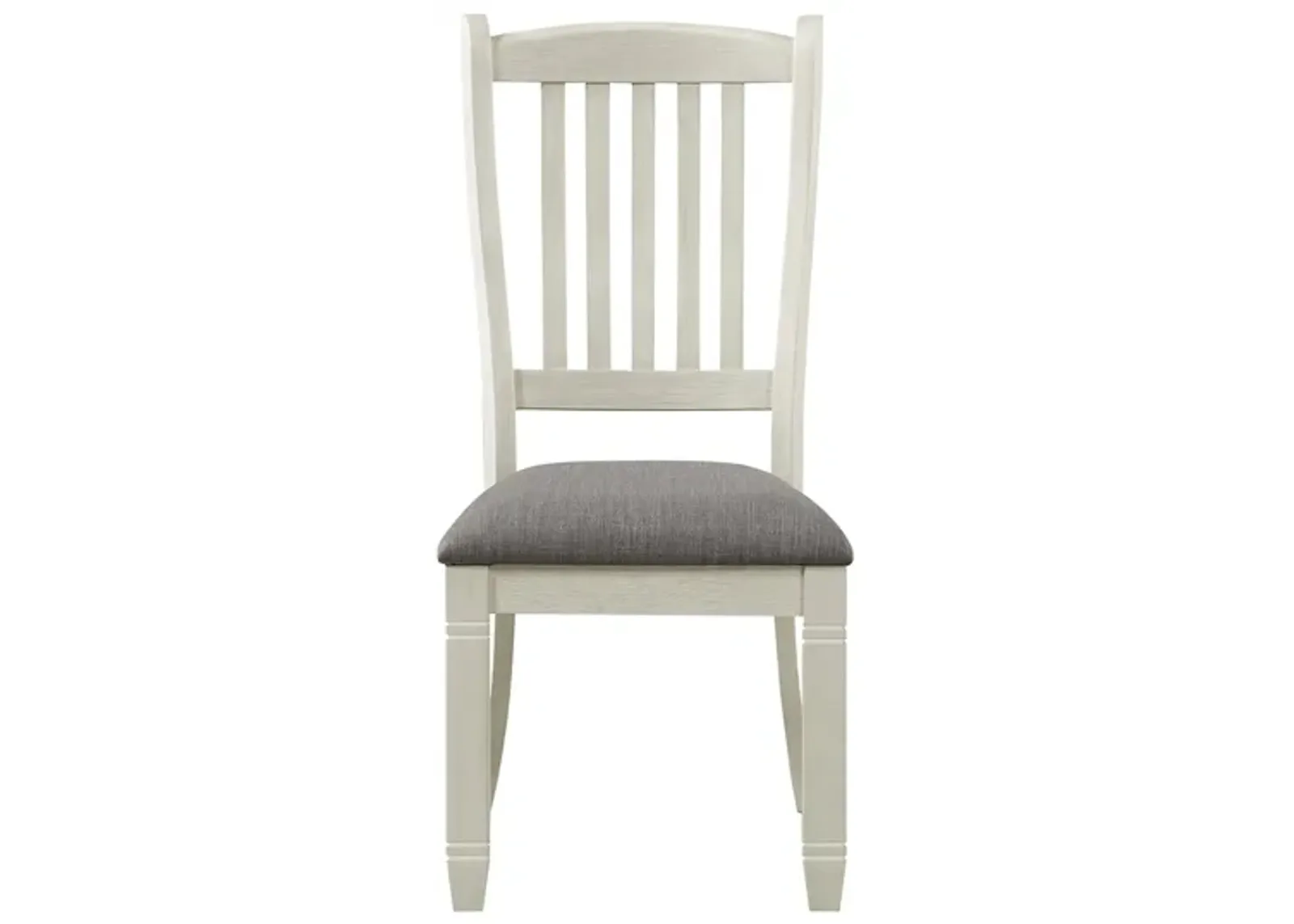 Granby Side Chair - Set of 2 in Antique White & Gray by Homelegance