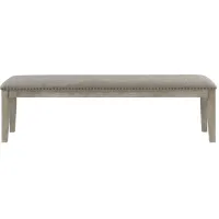 Balin Dining Room Bench in Brownish Gray by Homelegance