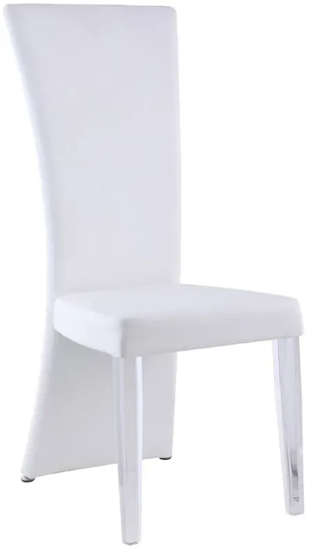 Siena Side Chair - Set of 2 in White by Chintaly Imports
