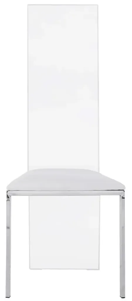 Layla Side Chair - Set of 2 in White by Chintaly Imports