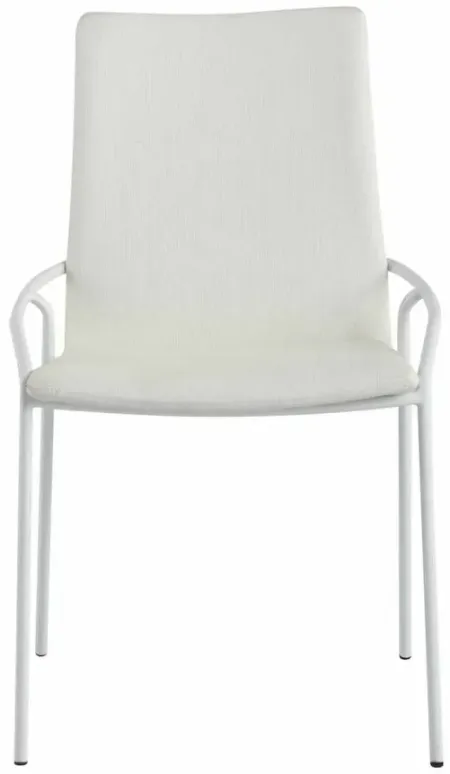 Alicia Side Chair - Set of 4 in White by Chintaly Imports