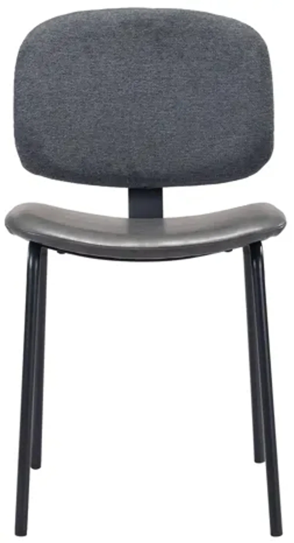 Worcester Dining Chair: Set of 2 in Gray, Black by Zuo Modern