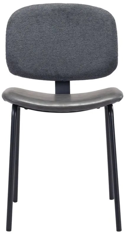 Worcester Dining Chair: Set of 2 in Gray, Black by Zuo Modern