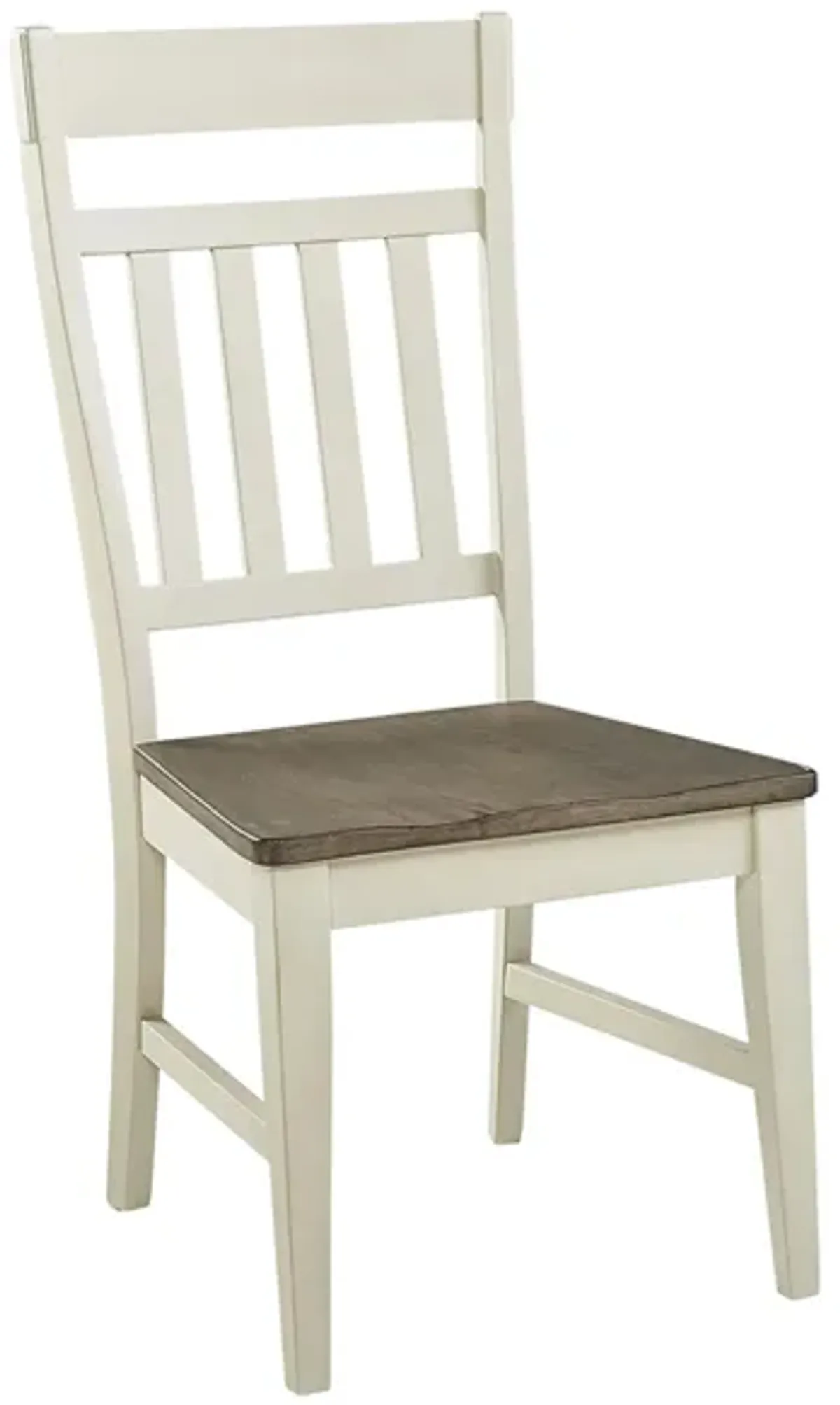 Bremerton Slatback Dining Chair - Set of 2 in Saddledust-Oyster by A-America