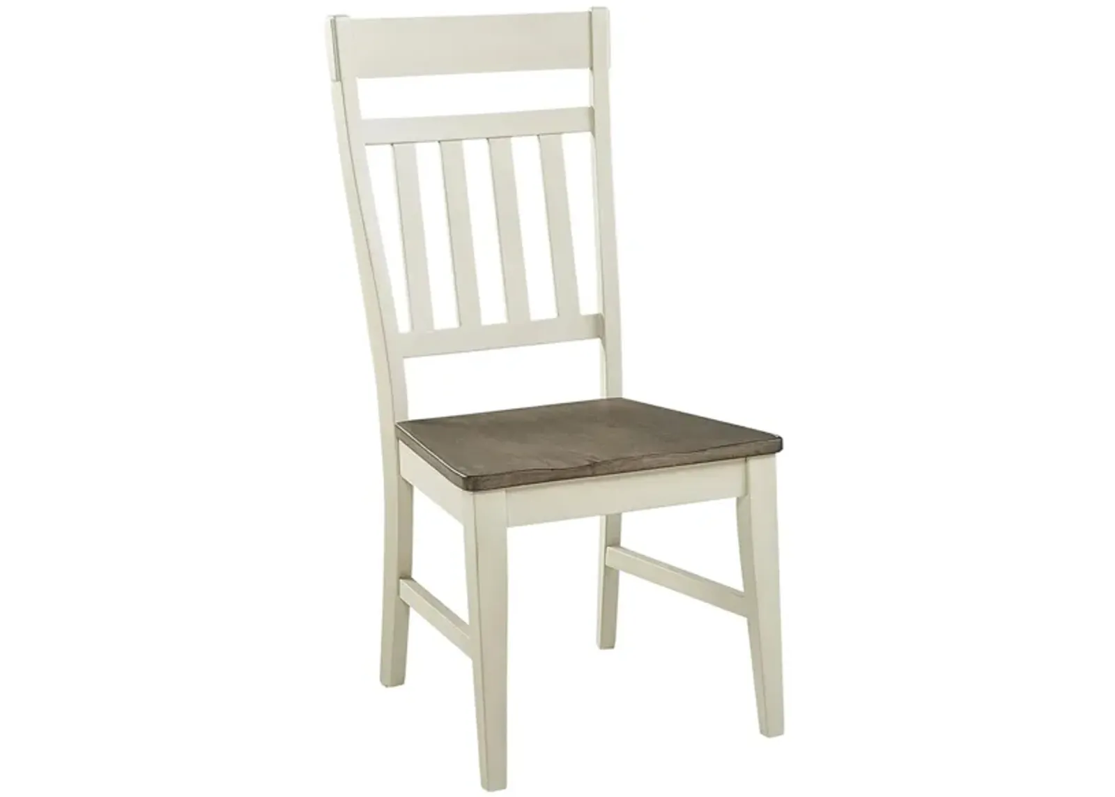 Bremerton Slatback Dining Chair - Set of 2 in Saddledust-Oyster by A-America