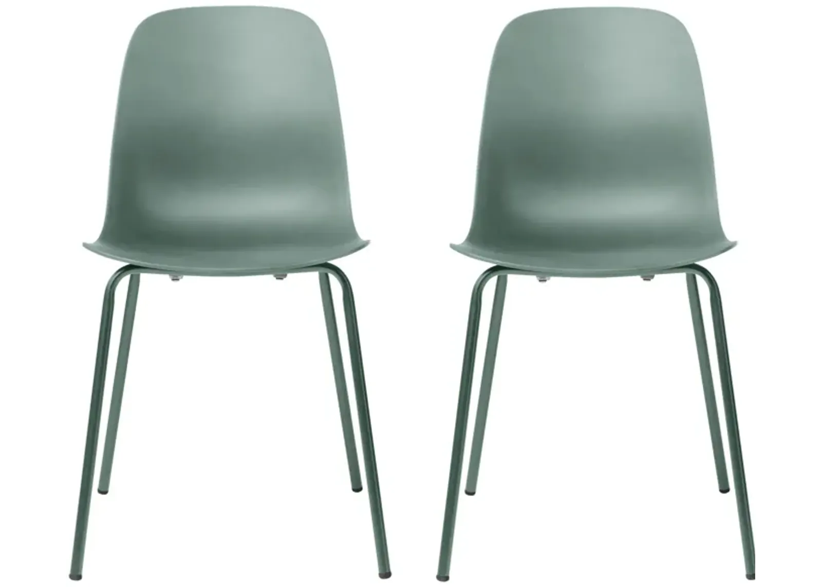 Whitby Dining Chairs- Set of 2 in Dusty Green by Unique Furniture