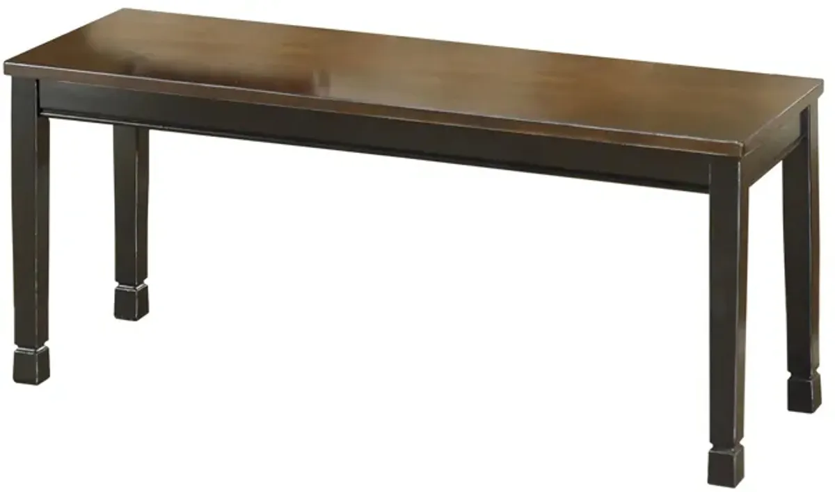 Owingsville Bench in Black/Brown by Ashley Furniture