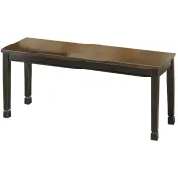 Owingsville Bench in Black/Brown by Ashley Furniture