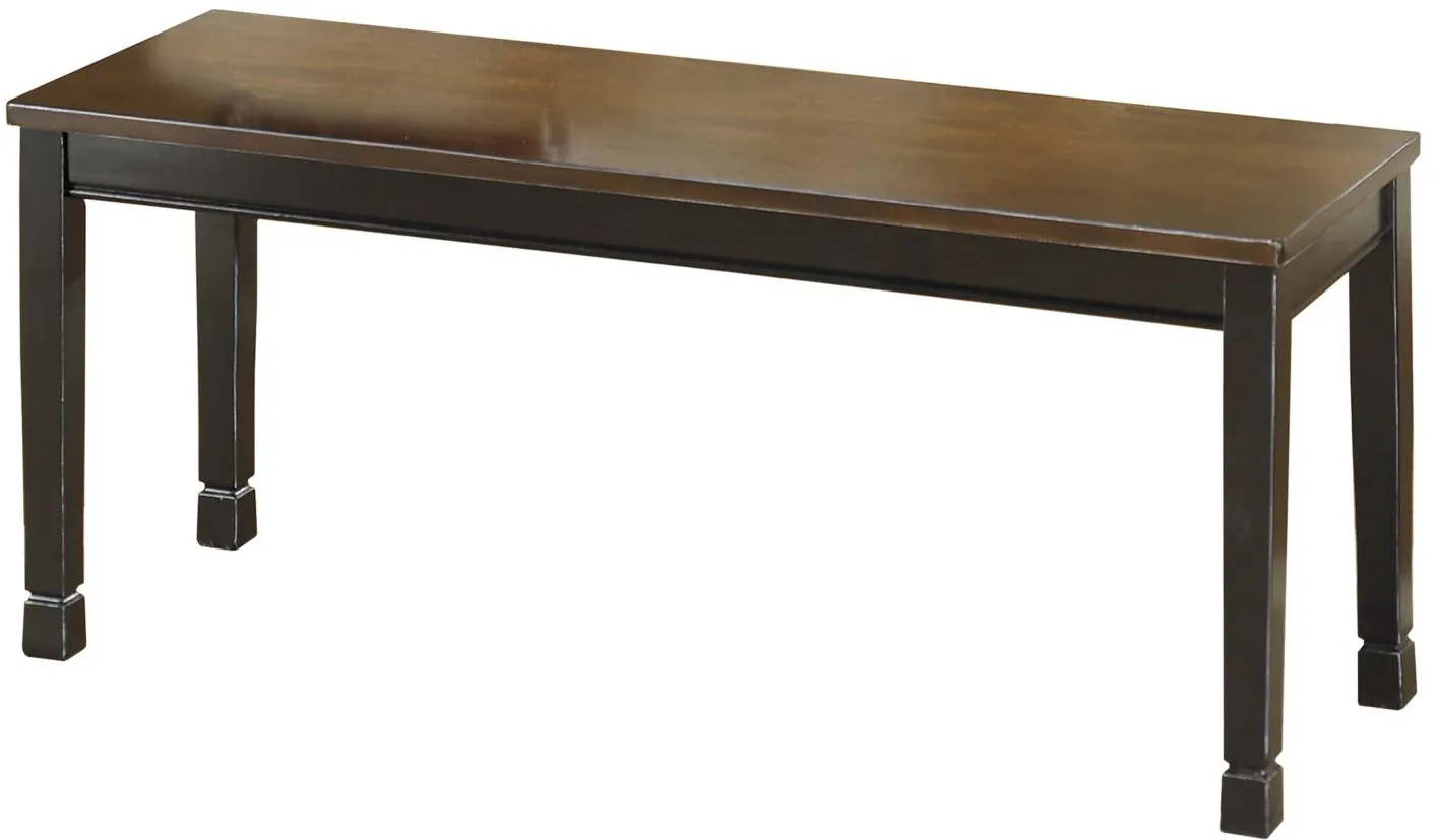 Owingsville Bench in Black/Brown by Ashley Furniture