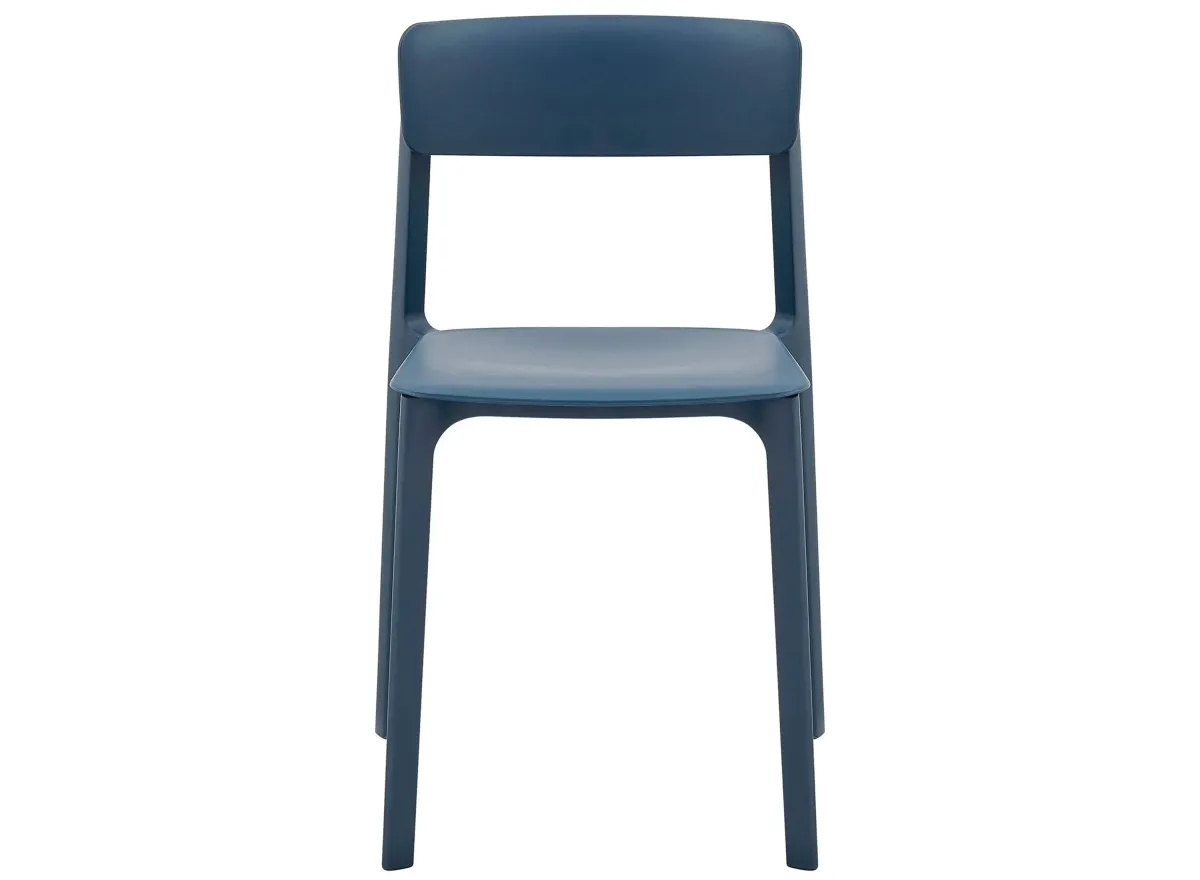 Tibo Side Chair -Set of 2 in Blue by EuroStyle