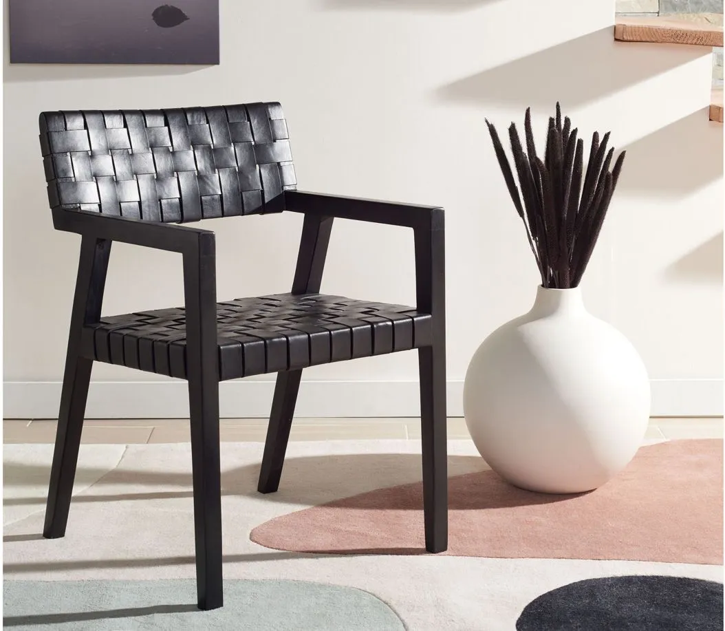 Ravenel Dining Chair in Black by Safavieh