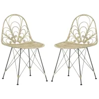 Rembert Dining Chair - Set of 2 in White Washed by Safavieh