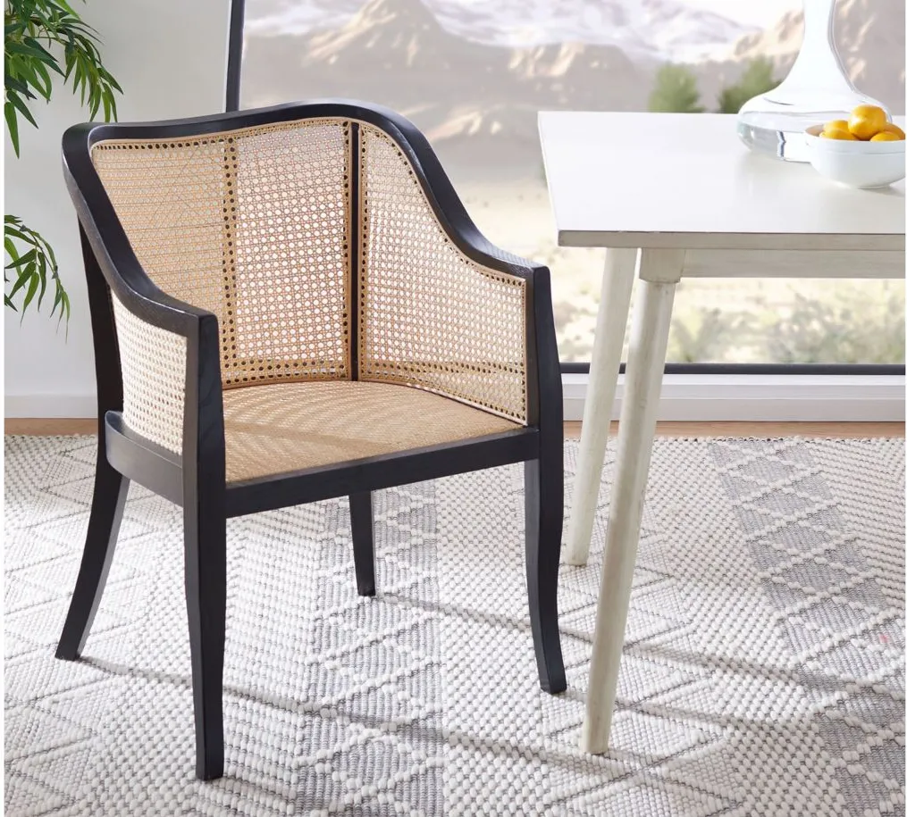 Adal Dining Chair in Black by Safavieh