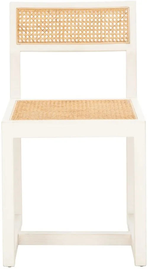 Jaffe Dining Chair in White by Safavieh