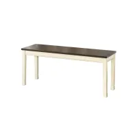 Leland Bench in Brown/Cottage White by Ashley Furniture