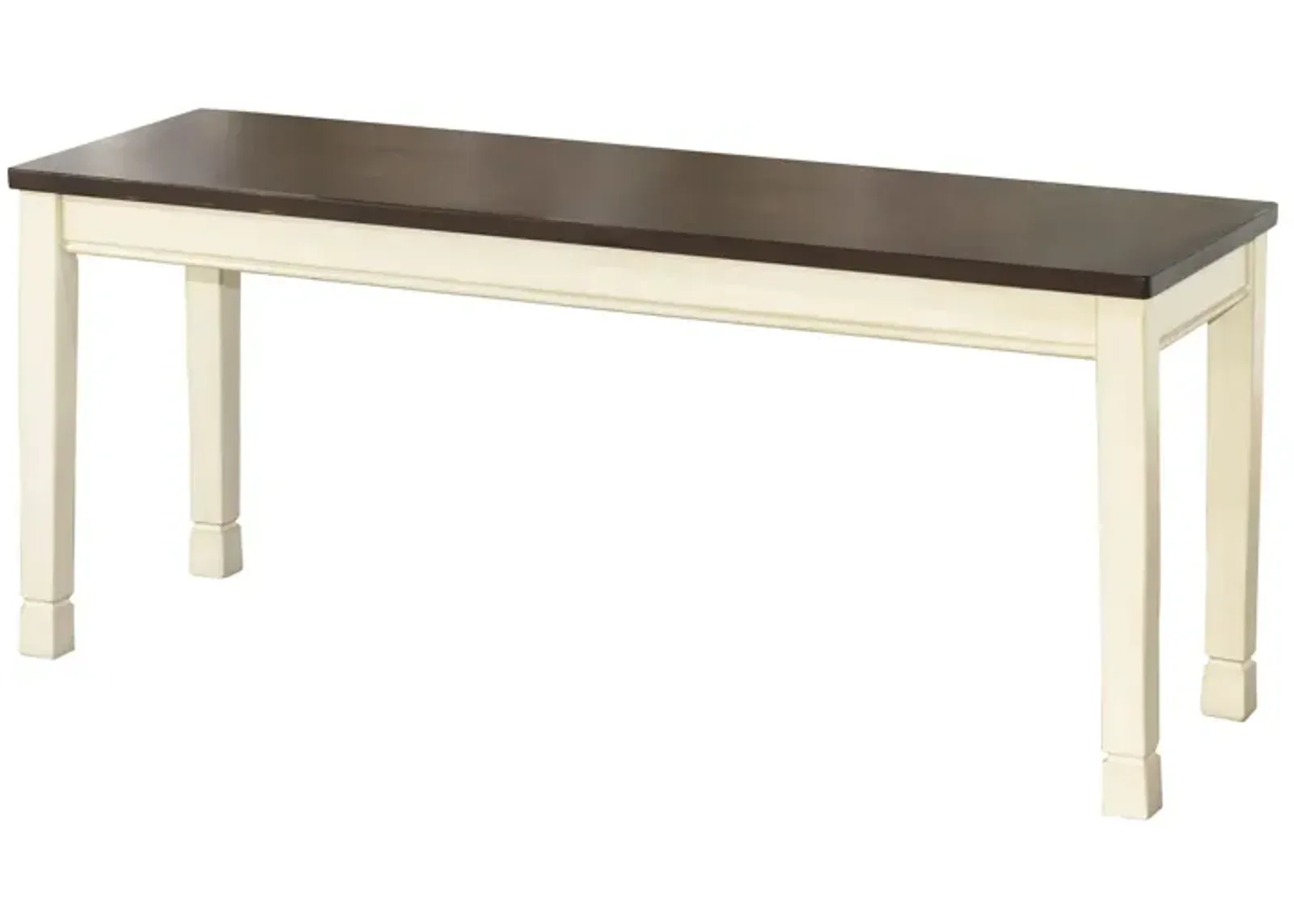 Leland Bench in Brown/Cottage White by Ashley Furniture