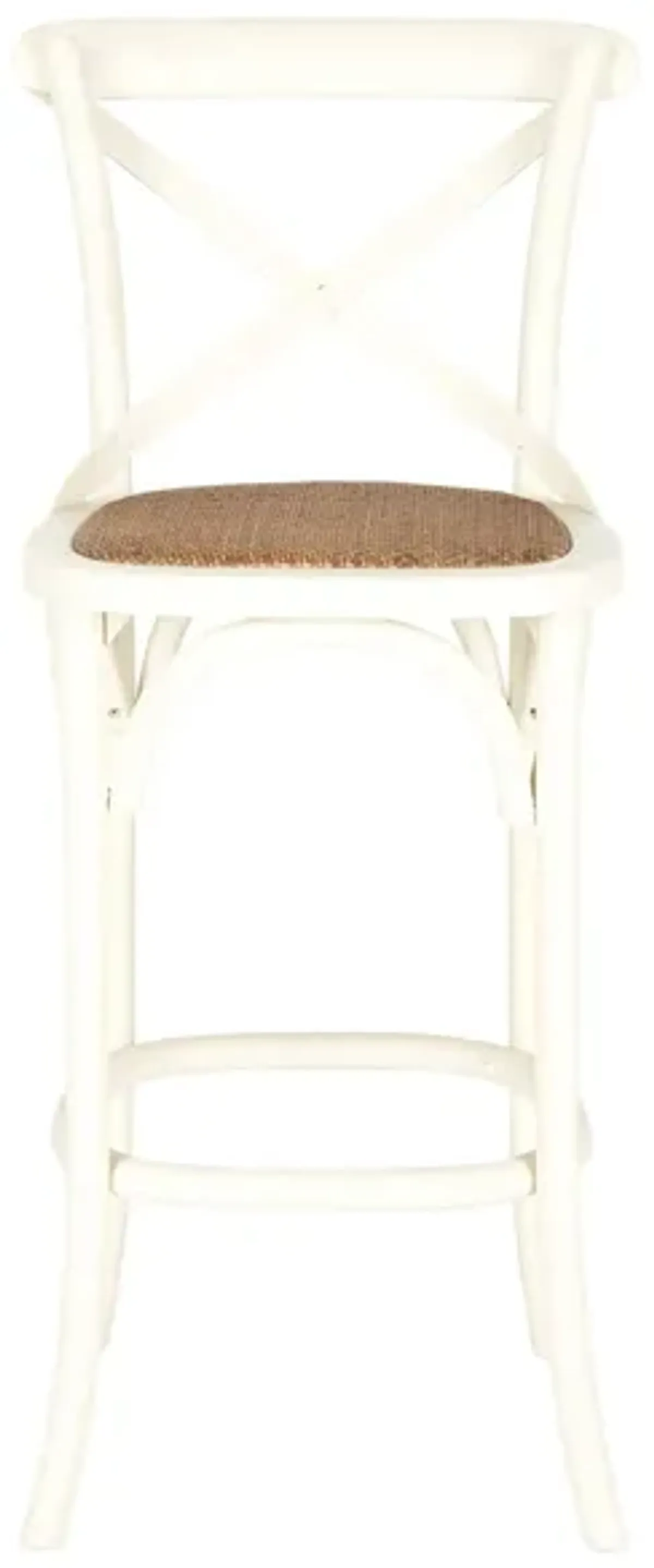 Roxy X-Back Bar Stool in Antique White by Safavieh