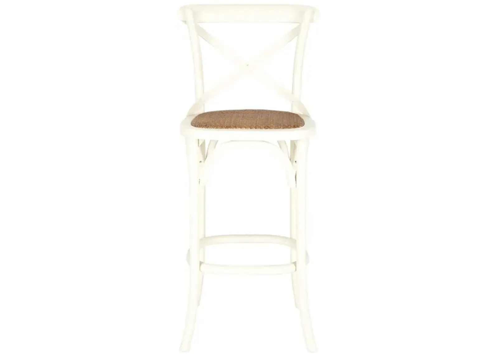 Roxy X-Back Bar Stool in Antique White by Safavieh