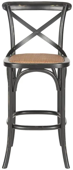 Roxy X-Back Bar Stool in Black by Safavieh