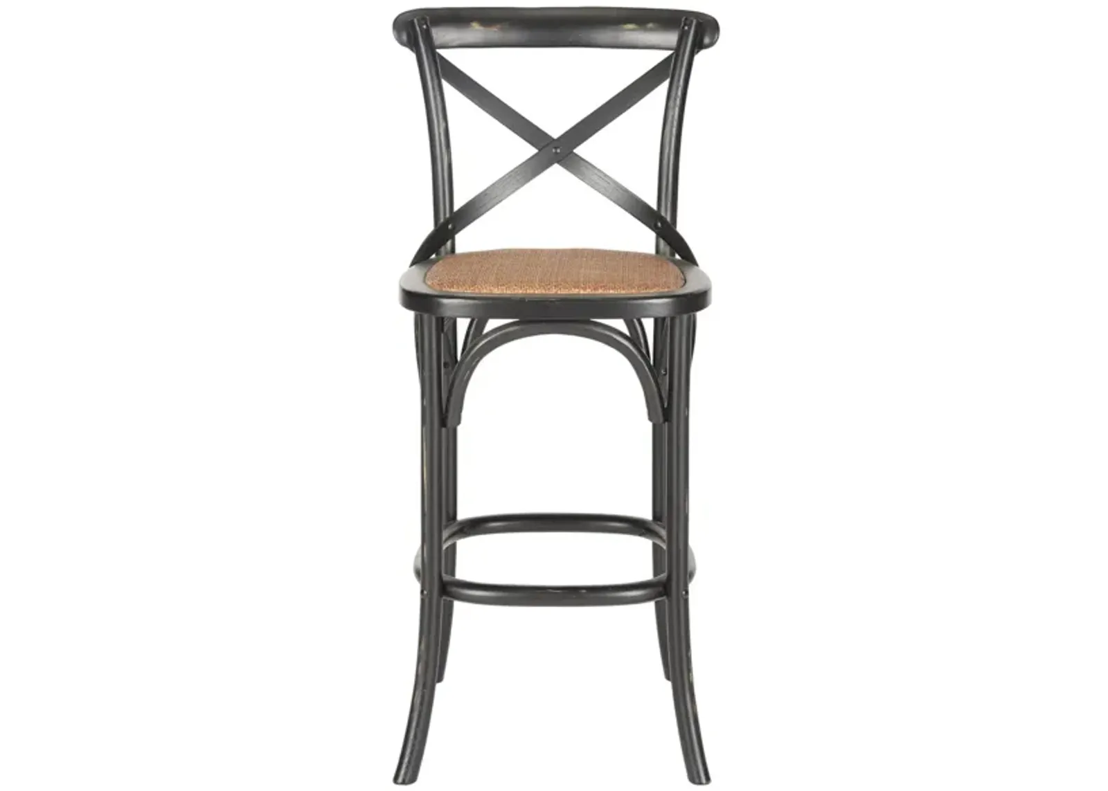 Roxy X-Back Bar Stool in Black by Safavieh