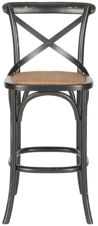 Roxy X-Back Bar Stool in Black by Safavieh