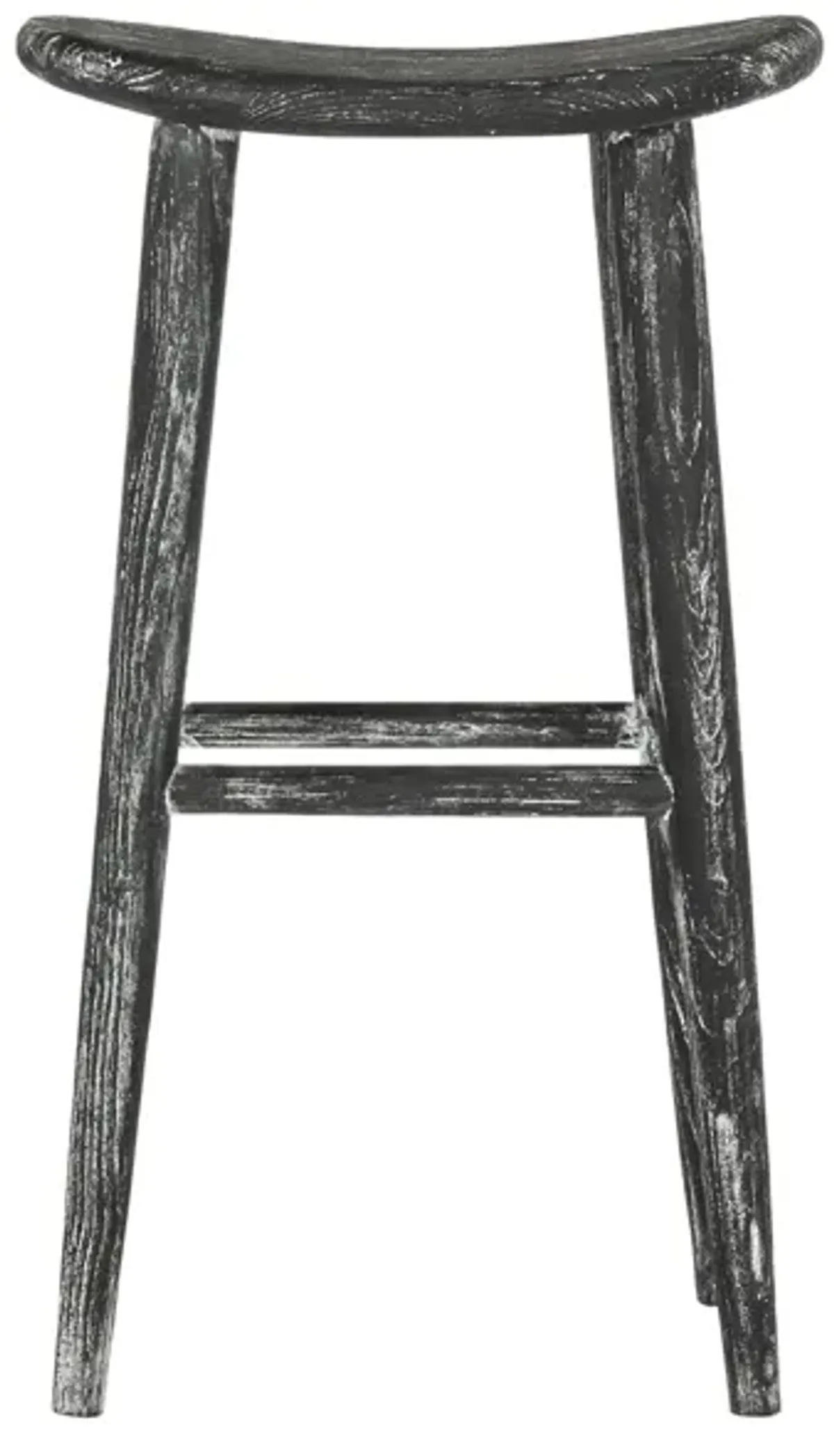 Kayla Wood Bar Stool in Black by Safavieh