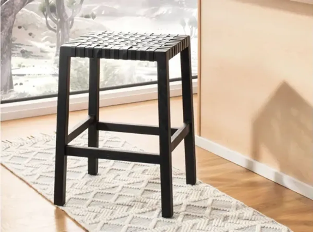 Jaxon Counter Stool in Black by Safavieh