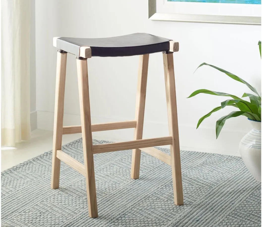 Dione Barstool in Black by Safavieh