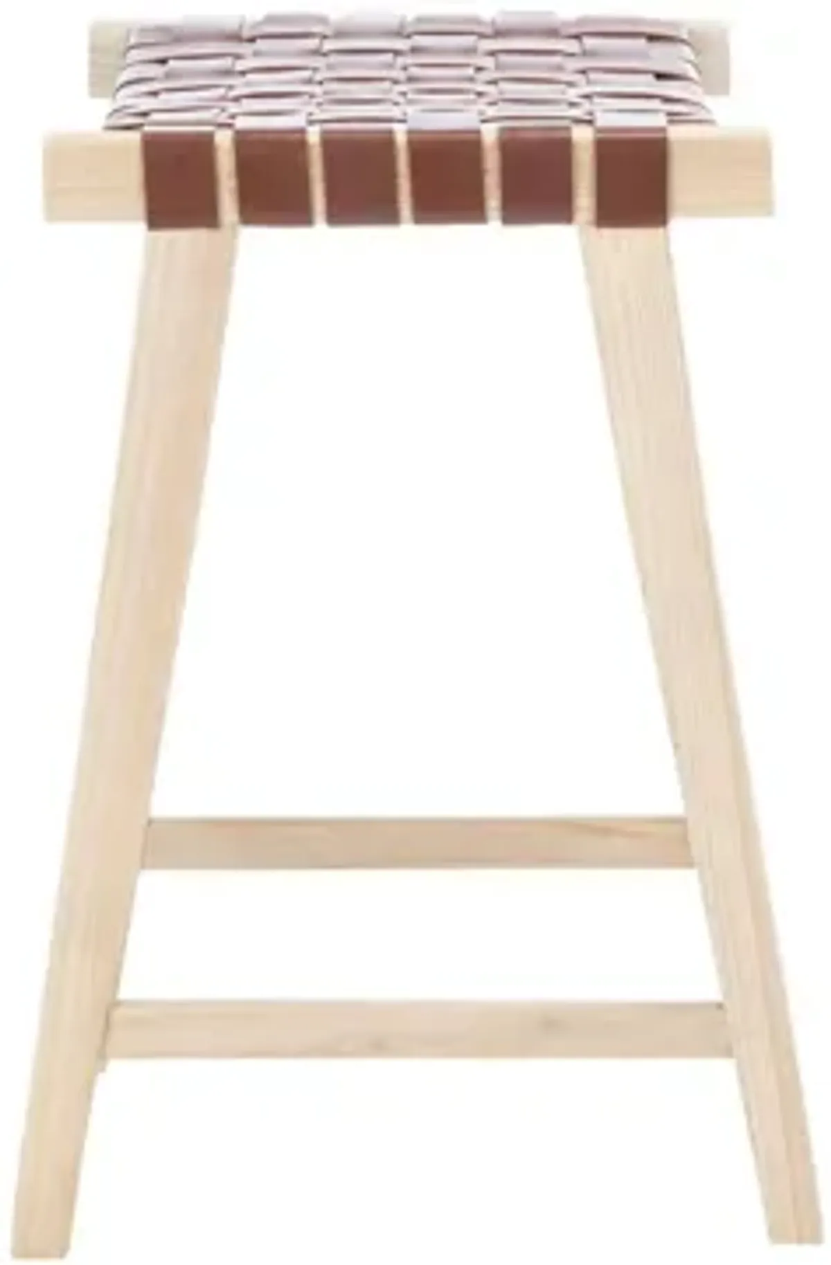 Dylan Counter Stool in Cognac by Safavieh