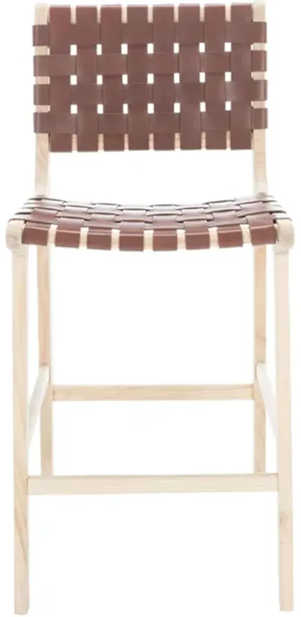 Christa Leather Counter Stool