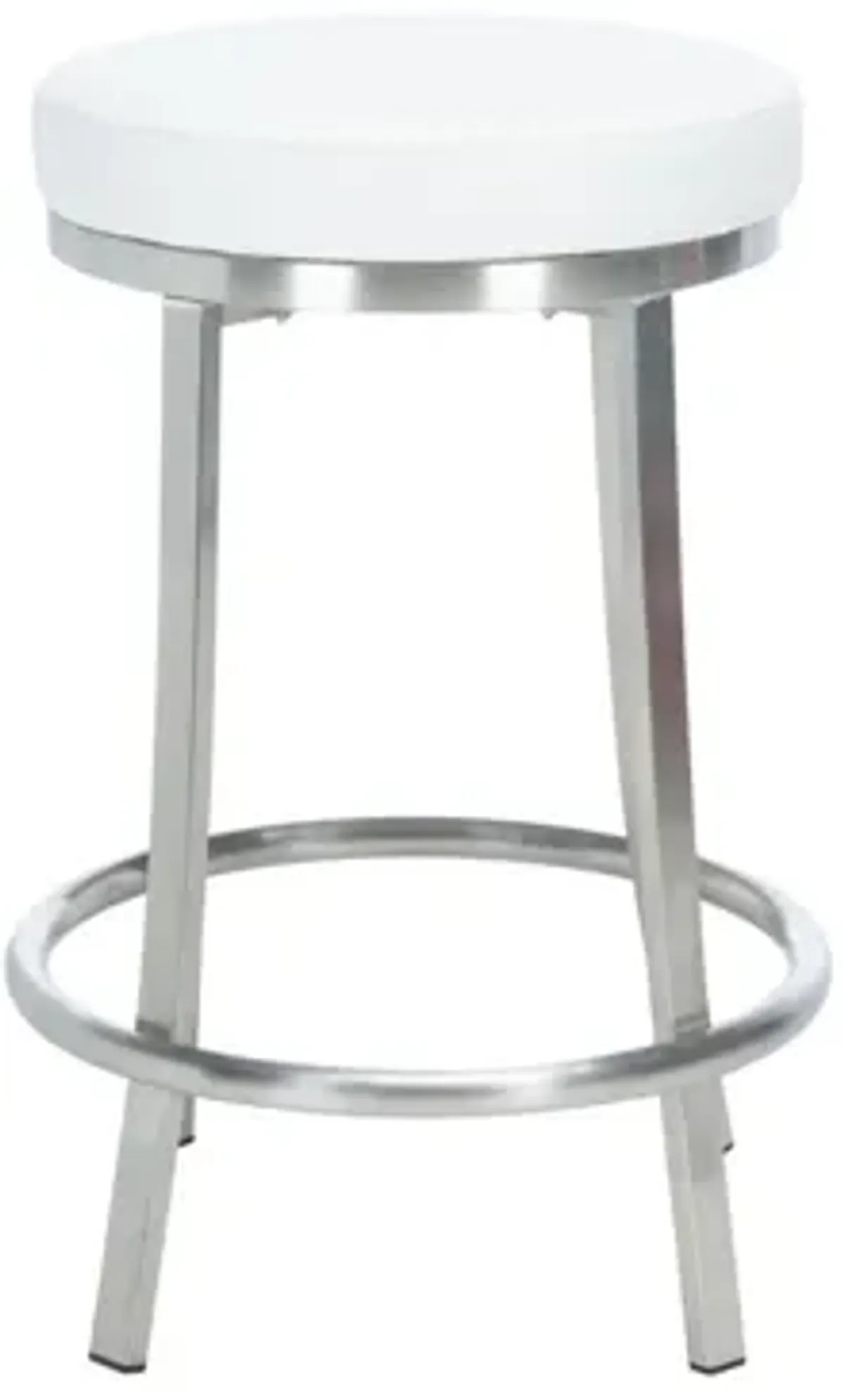 Dawson Swivel Counter Stool in White by Safavieh