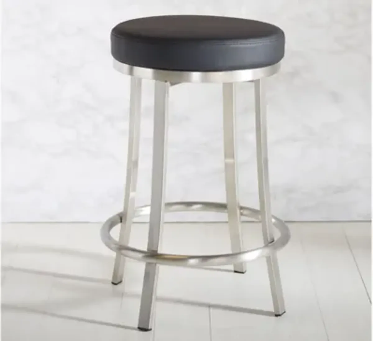 Dawson Swivel Counter Stool in Black by Safavieh