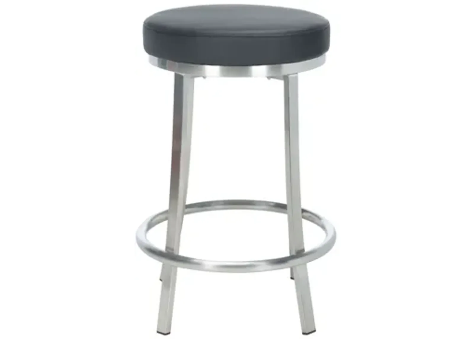 Dawson Swivel Counter Stool in Black by Safavieh