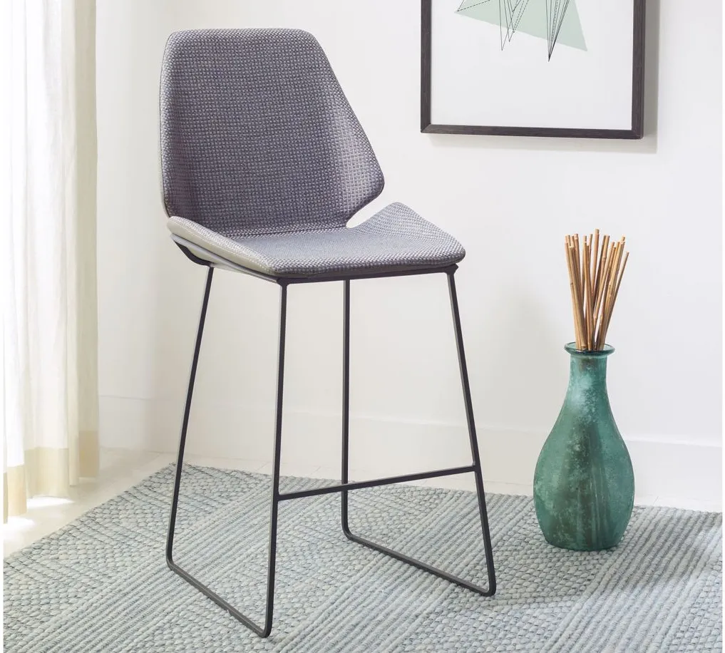 Yara Counter Stool in Gray by Safavieh