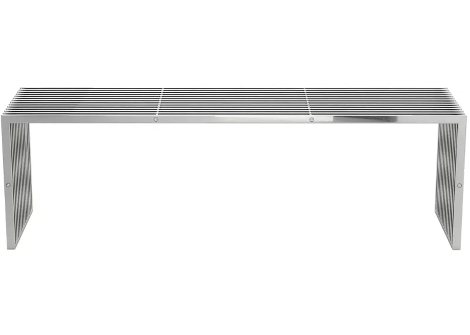 Tania Bench in Silver by Zuo Modern