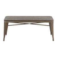 Oregon Dining Bench in Antique, Espresso by Lumisource