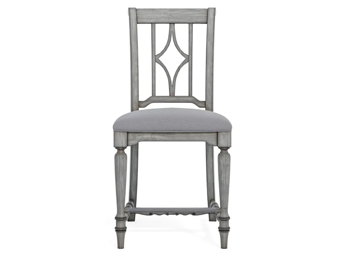 Plymouth Counter Chair (set of 2) in Gray by Flexsteel