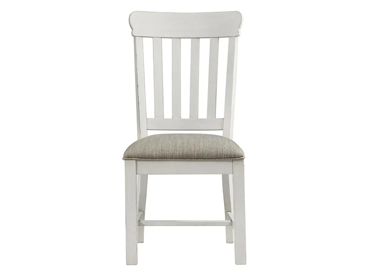 Drake Side Chair - Set of 2 in Rustic White by Intercon